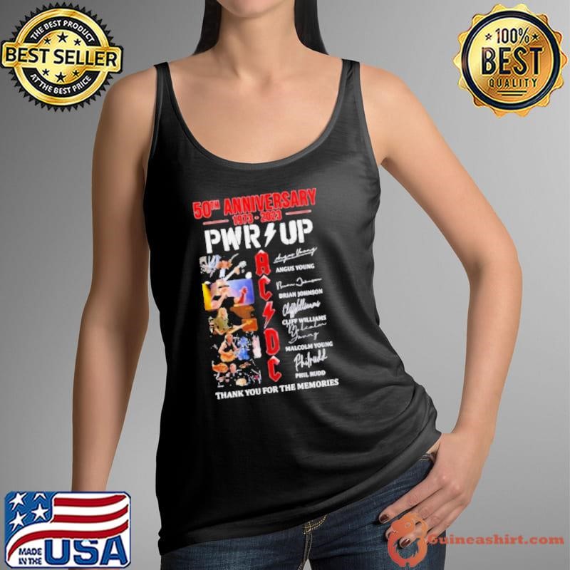 50th Anniversary 1973-2023 Pwrup Signature Thank You For The Memories Tank Top