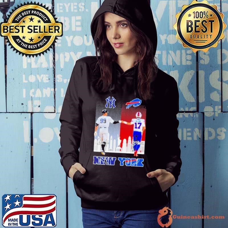 Aaron Judge And Josh Allen New York Sports Teams 2025 Hoodie