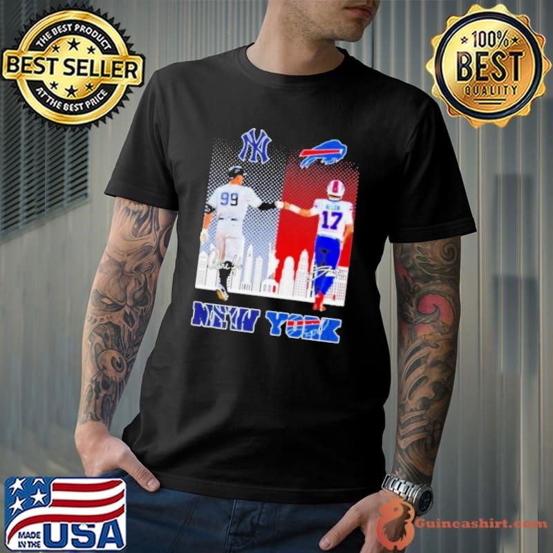 Aaron Judge And Josh Allen New York Sports Teams 2025 Shirt