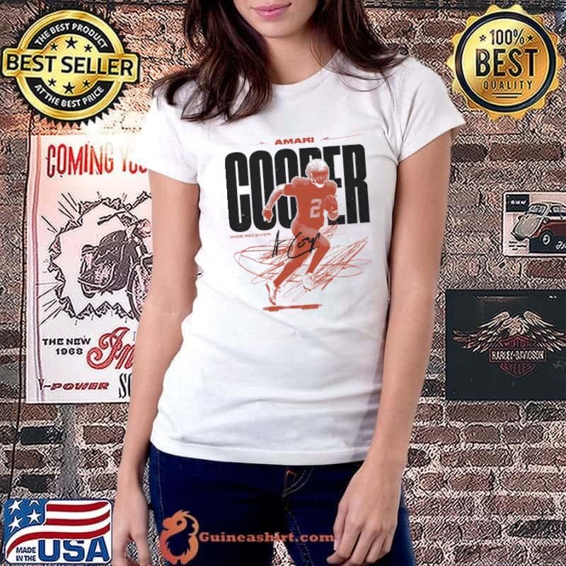Amari Cooper Cleveland Wide Receiver Signature Vintage T-Shirt
