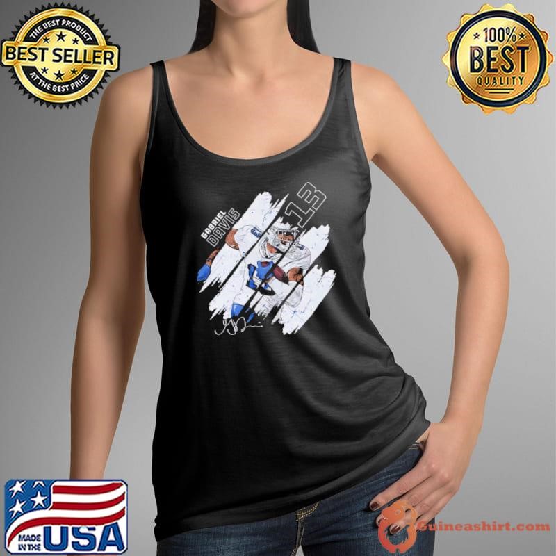 American football wide receiver gabriel davis stripes T-Shirt