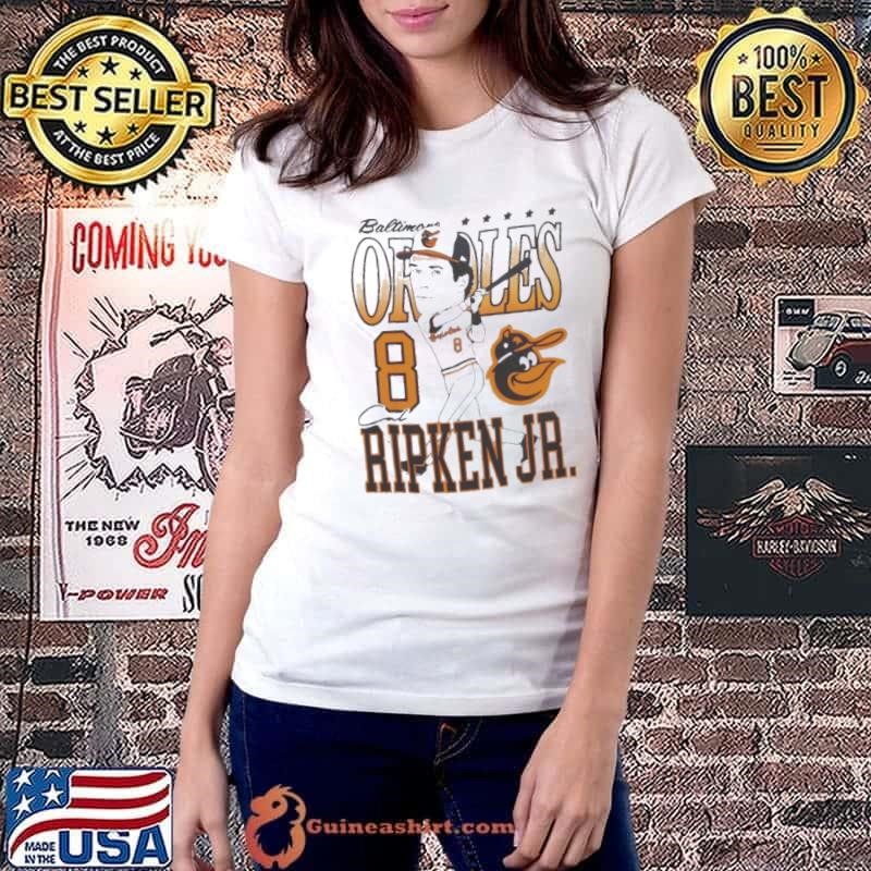 Baltimore Orioles Cal Ripken Jr. Caricature Baseball Shirt