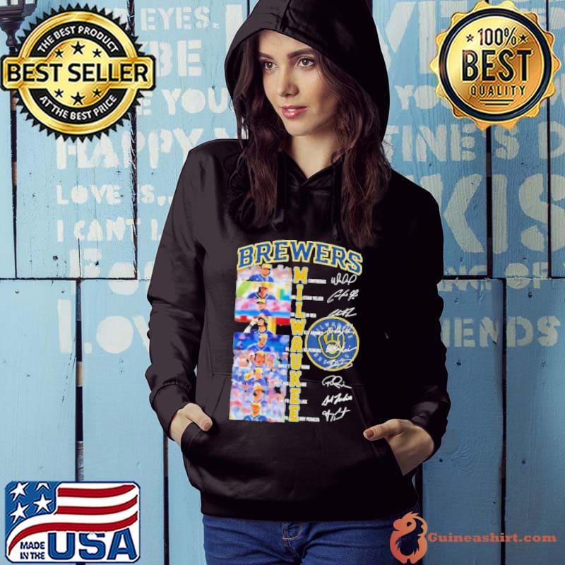 Baseball Brewers Team Players 2024 Signatures Hoodie