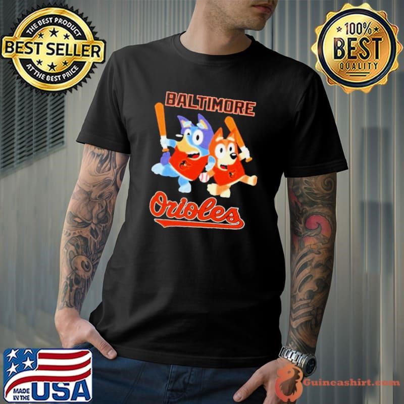 Bluey Baltimore Orioles Baseball Shirt