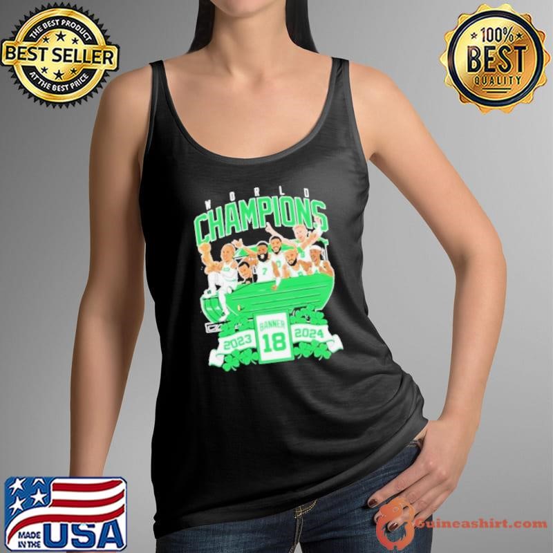 Boston Celtics World Champions Banner 18 Duckboat Shirt