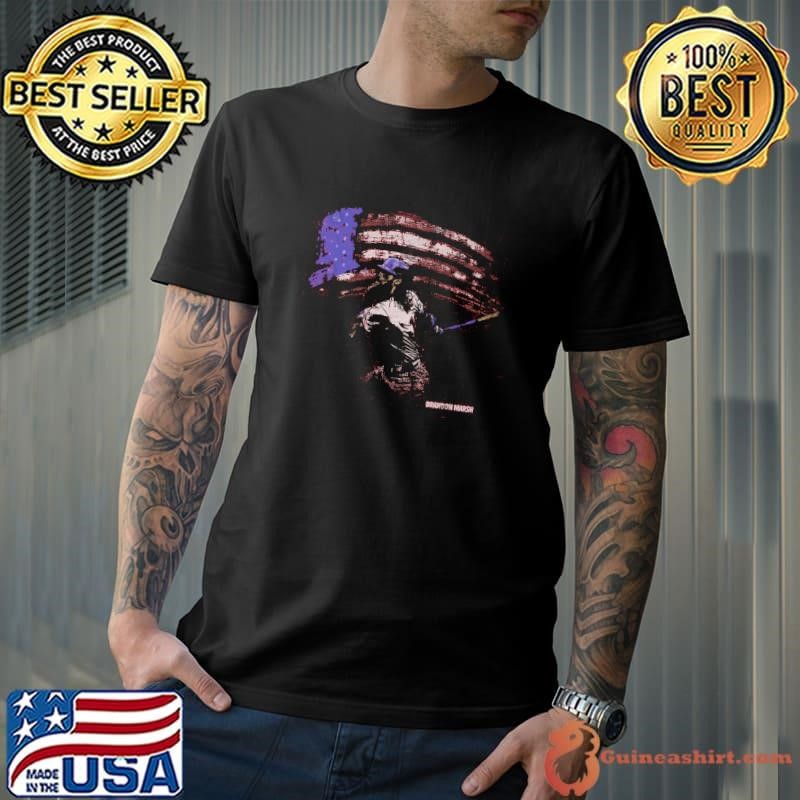 Brandon Marsh Philadelphia American Flag Swing T-Shirt