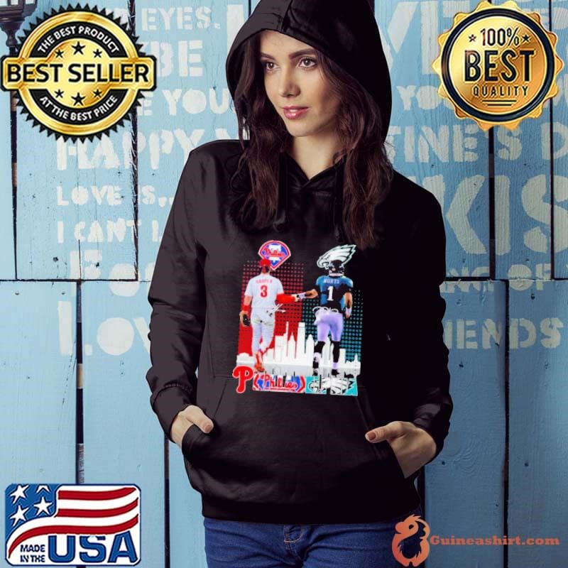 Bryce Harper and Jalen Hurts Philadelphia Sports Teams 2025 Hoodie