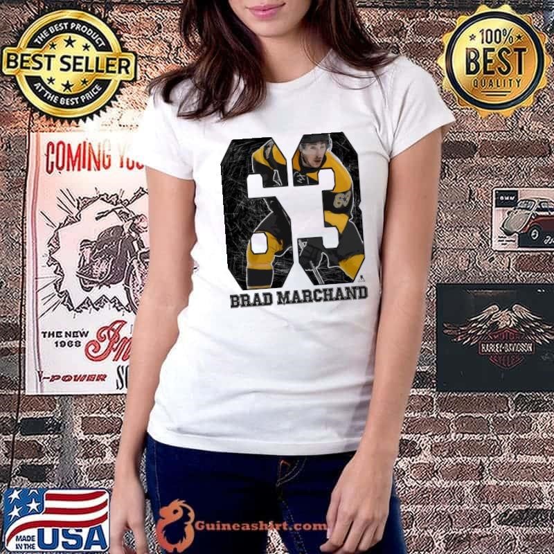 Canadian professional ice hockey left winger brad marchand game T-Shirt