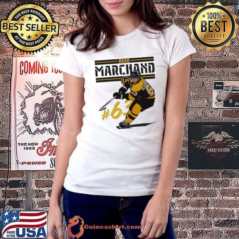 Canadian professional ice hockey left winger brad marchand play T-Shirt
