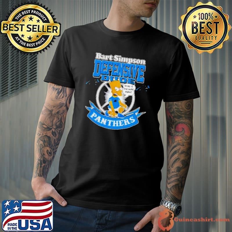 Carolina Panthers Nfl Bart Simpson Defensive Dude 2024 Unisex