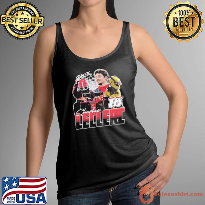 Charles Leclerc Monégasque racing driver Retro Tank Top