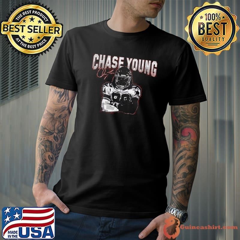 Chase Young Pose American football defensive end New Orleans Saints T-Shirt