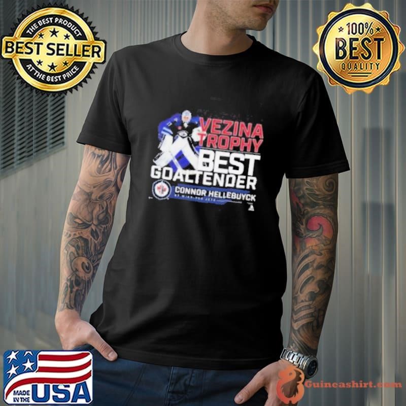 Connor Hellebuyck Winnipeg Jets 2024 Vezina Trophy Winner Shirt