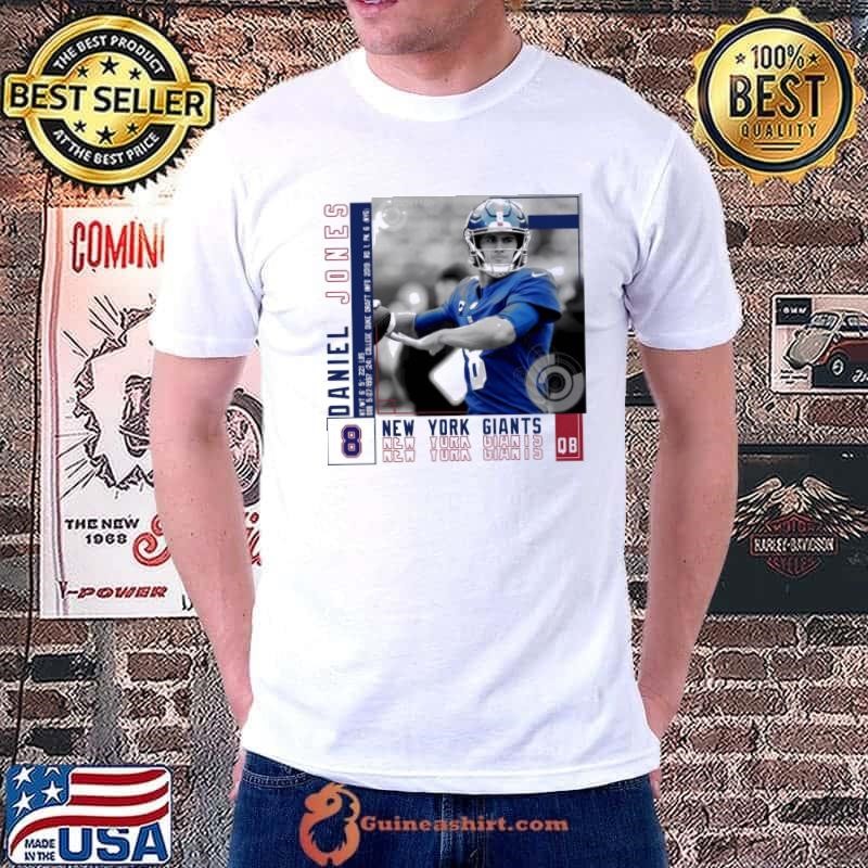 Daniel jones American football quarterback for the New York Giants T-Shirt