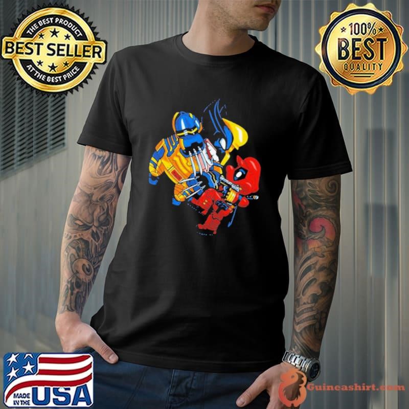 Deadplumber and Warverine shirt