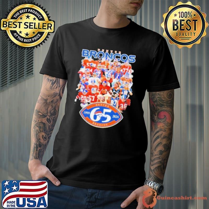 Denver Broncos Team 65 Years 1959-2024 Shirt