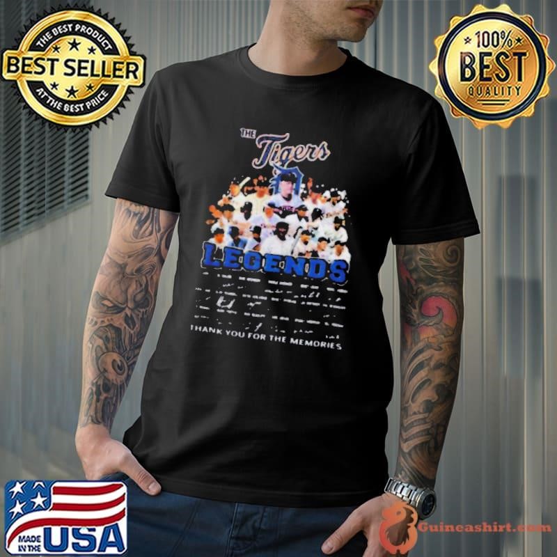 Detroit Tigers Legends Thank You For The Memories Shirt