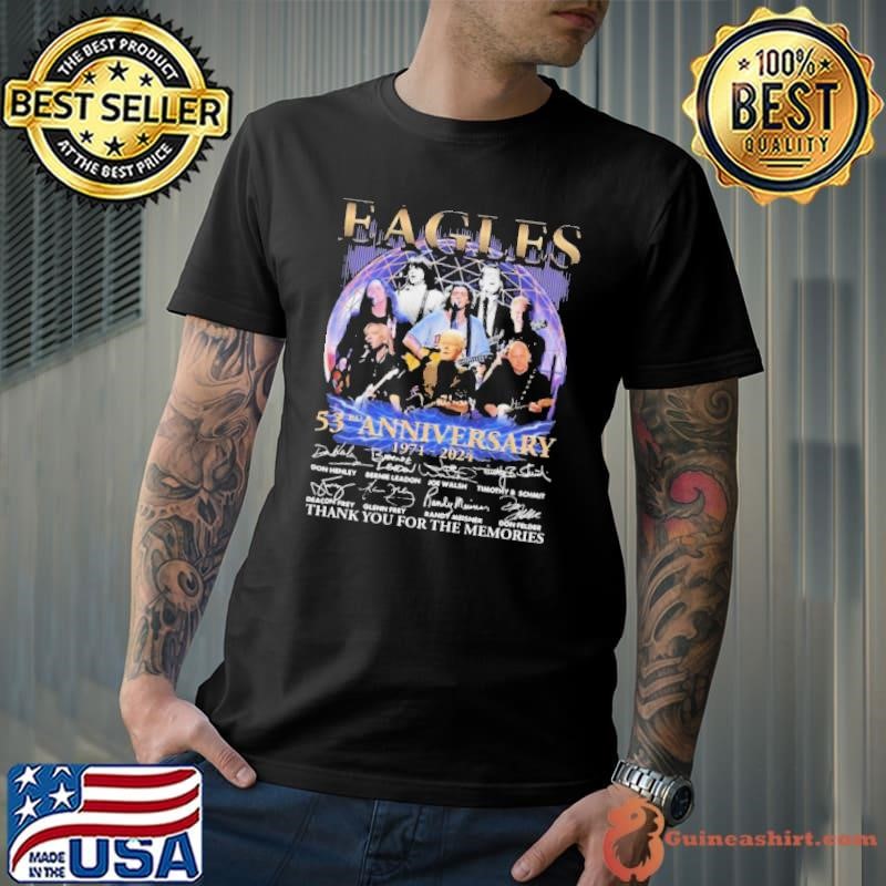 Eagles Band 53rd Anniversary 1971-2024 Thank You For The Memories Signatures shirt