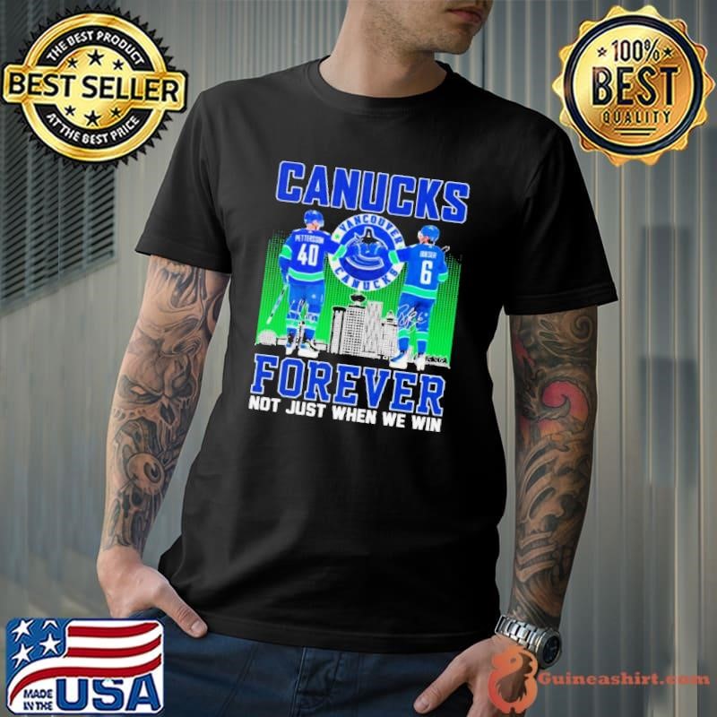 Elias Pettersson And Brock Boeser Vancouver Canucks Skyline Forever Not Just When We Win shirt