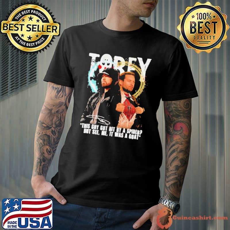 Eminem Tobey This Guy Got Bit By A Spider But It Was A Goat Signatures Unisex