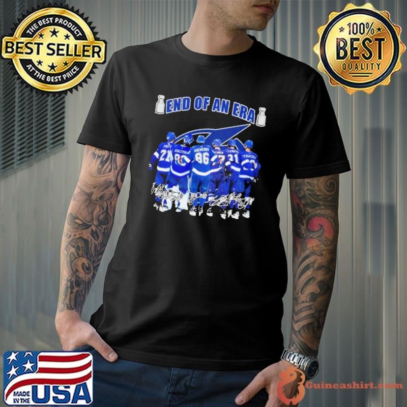 End Of An Era NHL Tampa Bay Lightning Ice Hockey Team Signatures shirt