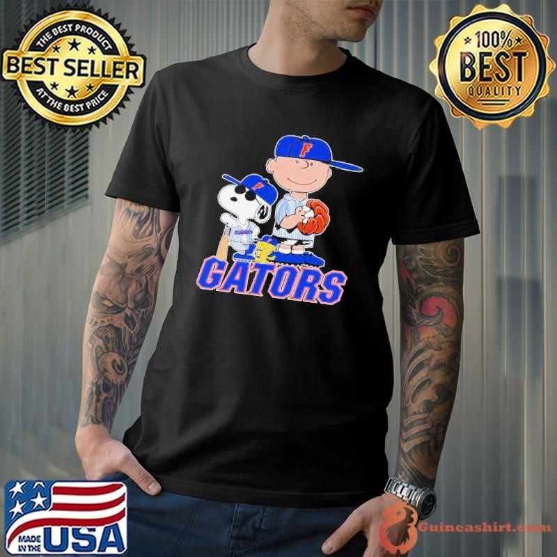 Florida Gators Baseball Fan Snoopy Charlie Brown Peanuts Series Shirt
