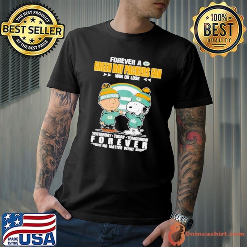 Forever A Green Bay Packers Fan Win Or Lose Melbourne No Matter What shirt