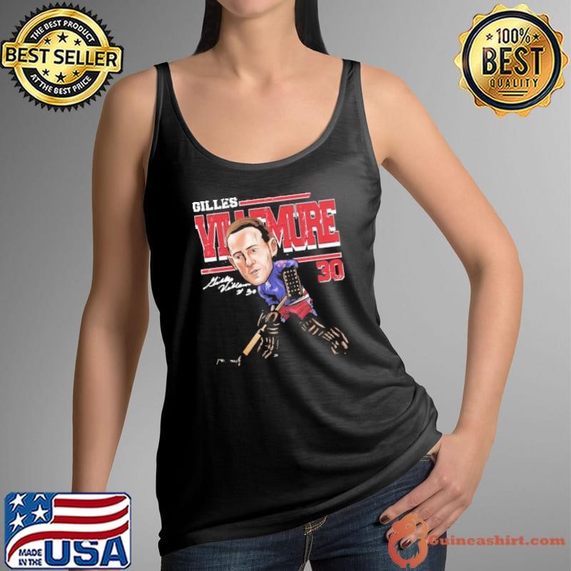 Gilles Villemure Canadian former professional ice hockey goaltender New York R Cartoon Tank Top