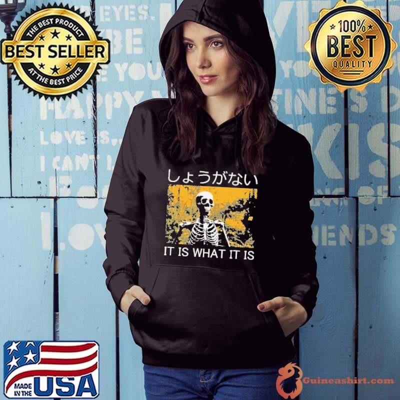 It Is What It Is Skeleton Washed Hoodie