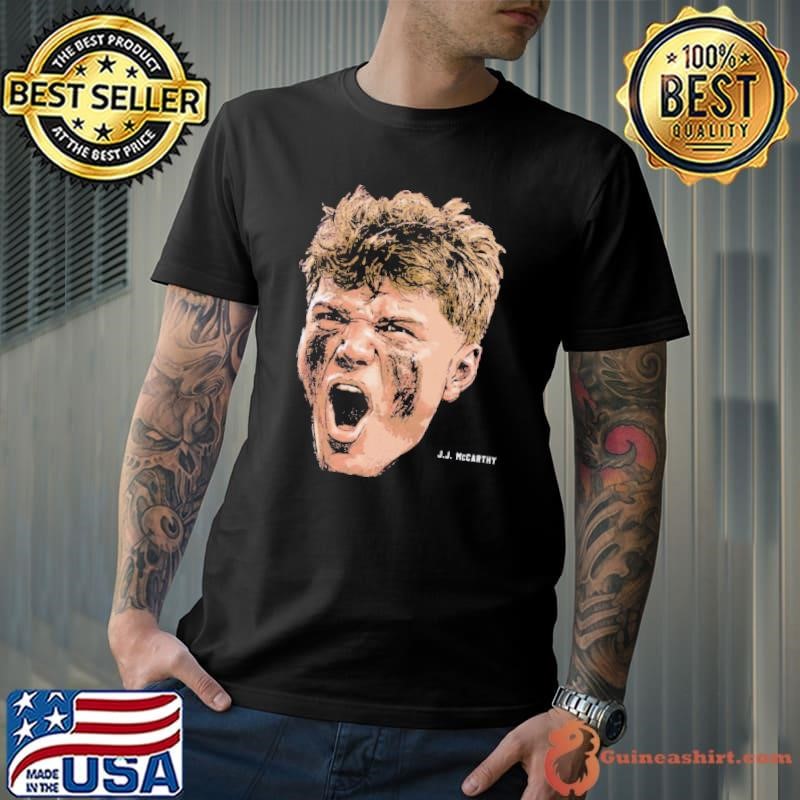 J.J. Mccarthy Minnesota Portrait American football quarterback T-Shirt