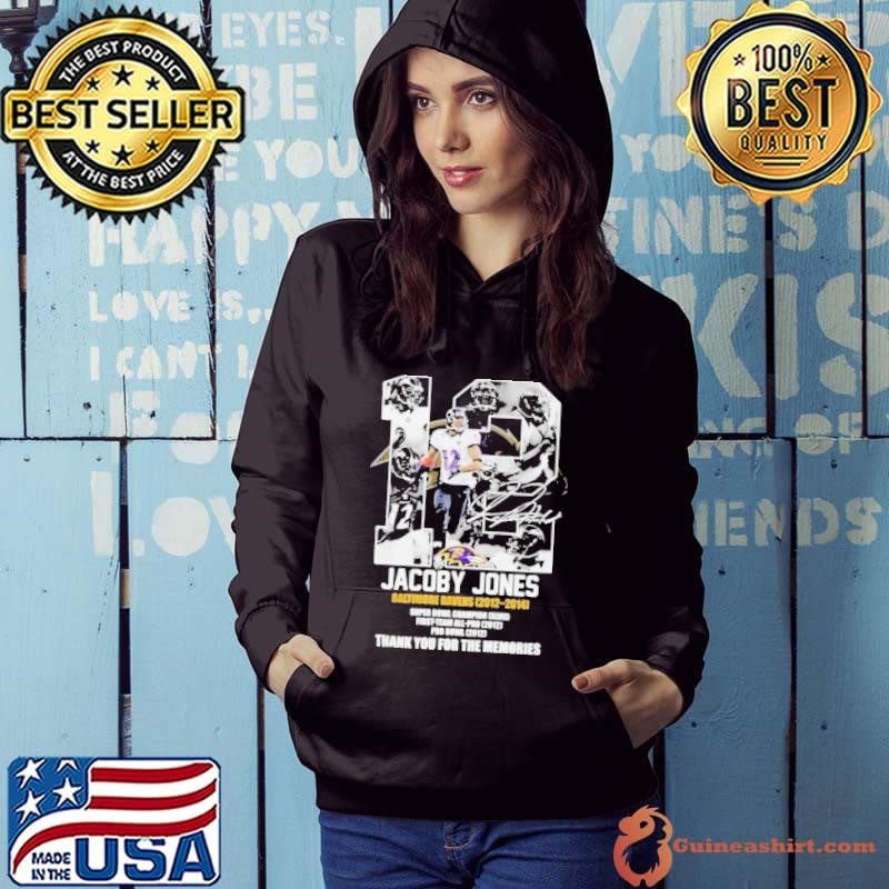 Jacoby Jones Baltimore Ravens 2012-2024 Thank You For The Memories Signature Hoodie