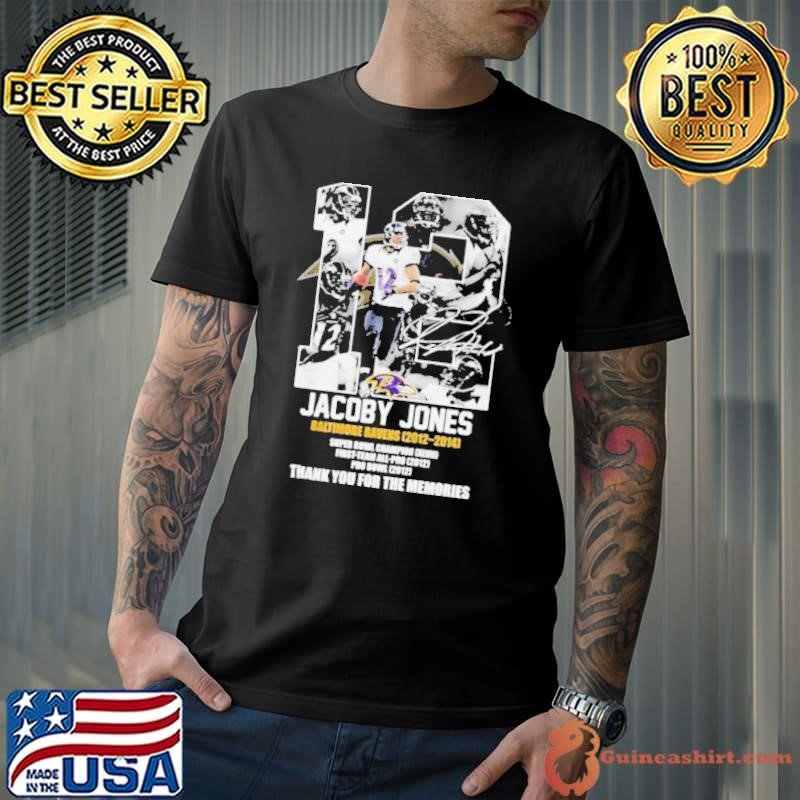 Jacoby Jones Baltimore Ravens 2012-2024 Thank You For The Memories Signature Unisex
