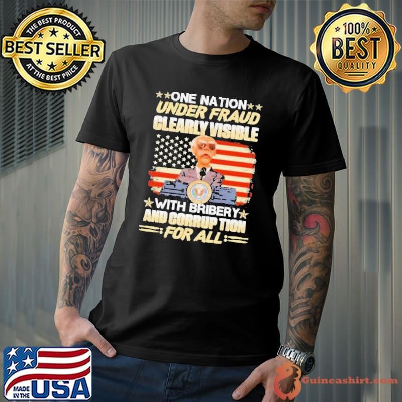 Jeff Dunham Walter One Nation Under Fraud Clearly Visible With Bribery And Corruption For All Shirt