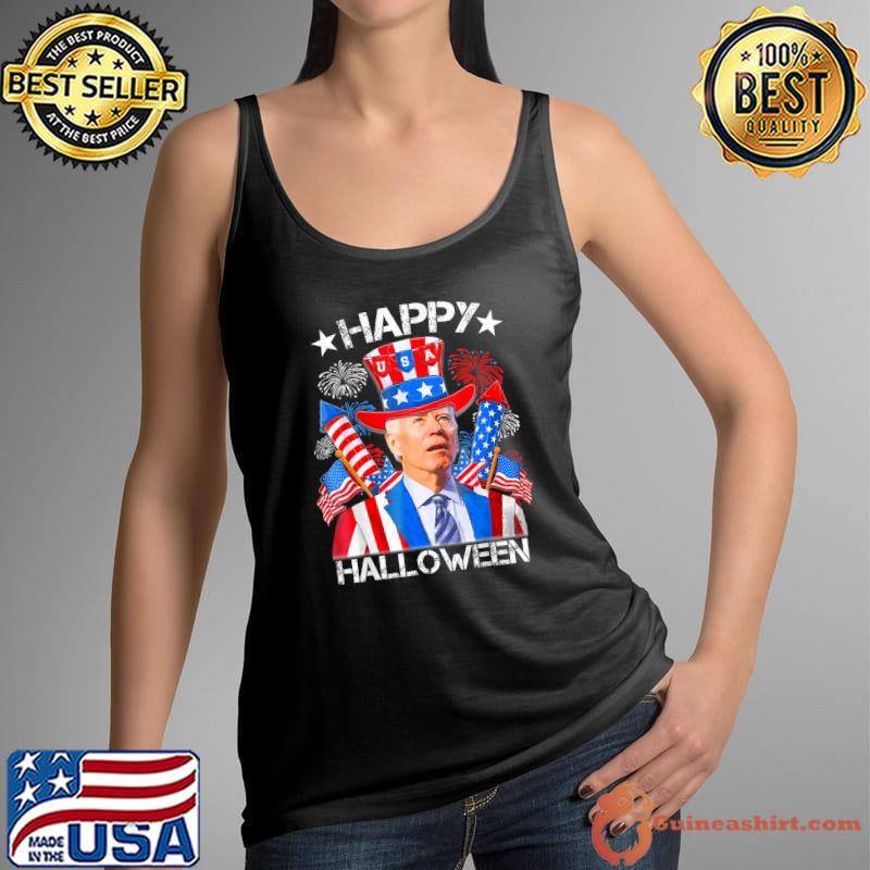 Joe Biden 4Th Of July Election 2024 Happy Halloween Firework T-Shirt