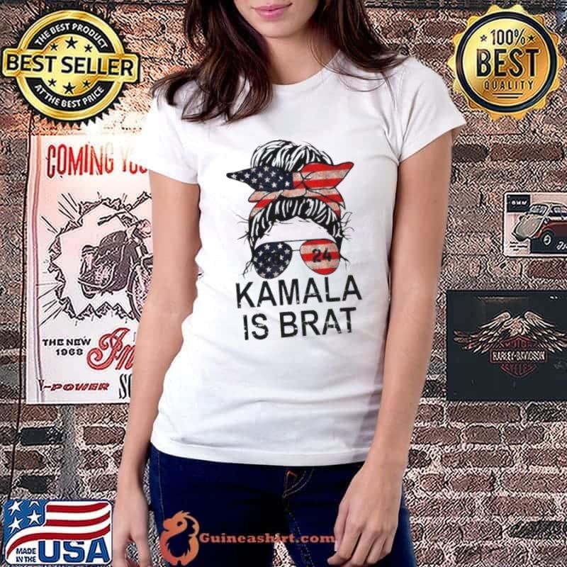 Kamala Is Brat 2024 Messy Bun Shirt