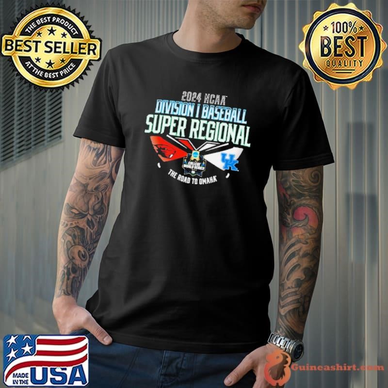 Kentucky Vs Oregon State 2024 NCAA DI Baseball Super Regional the road to Omaha shirt