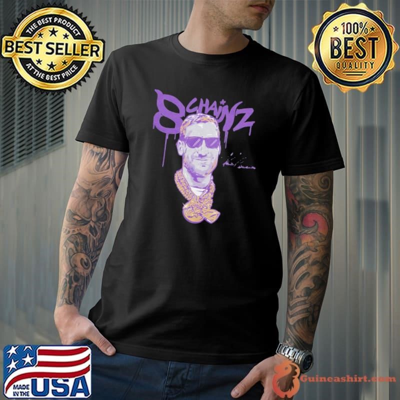 Kirk Cousins 8 Chainz Signature American football quarterback T-Shirt
