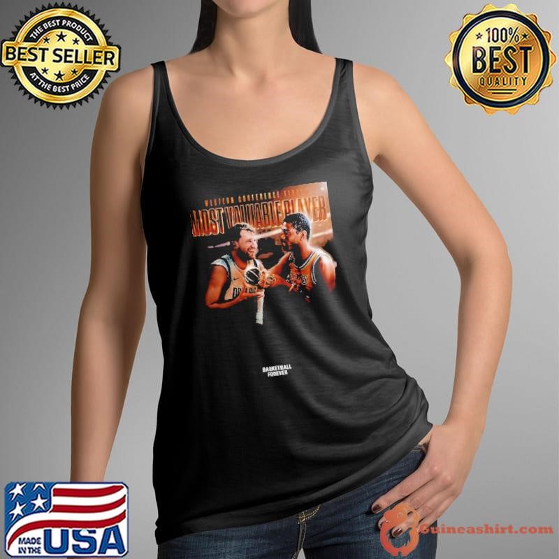 Luka Doncic Wins The Magic Johnson Trophy As The Western Conference Finals MVP NBA 2024 shirt