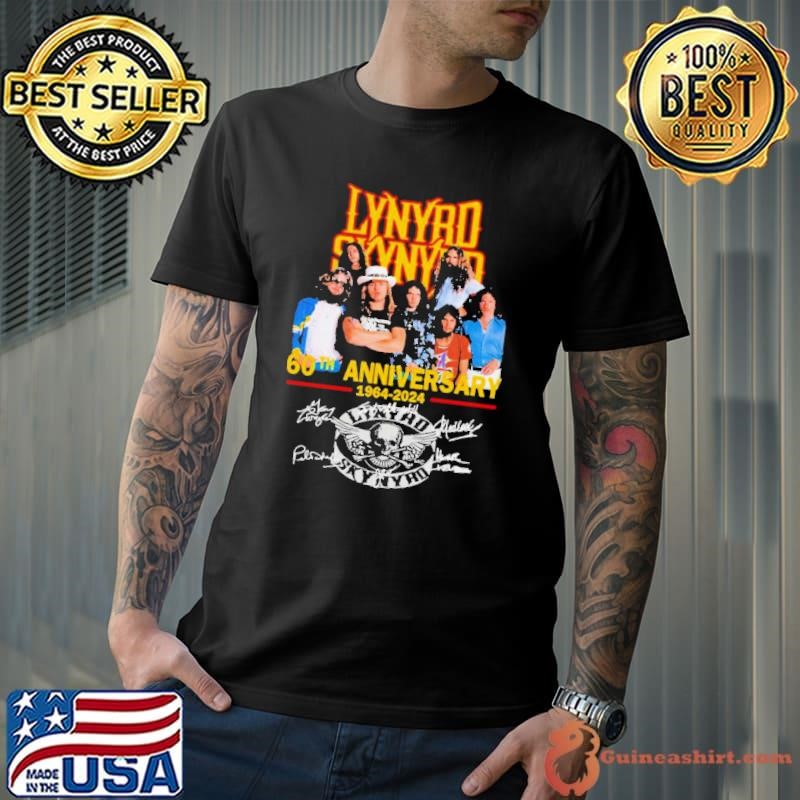 Lynyrd Skynyrd Members 60th Anniversary 1964-2024 Signatures Unisex
