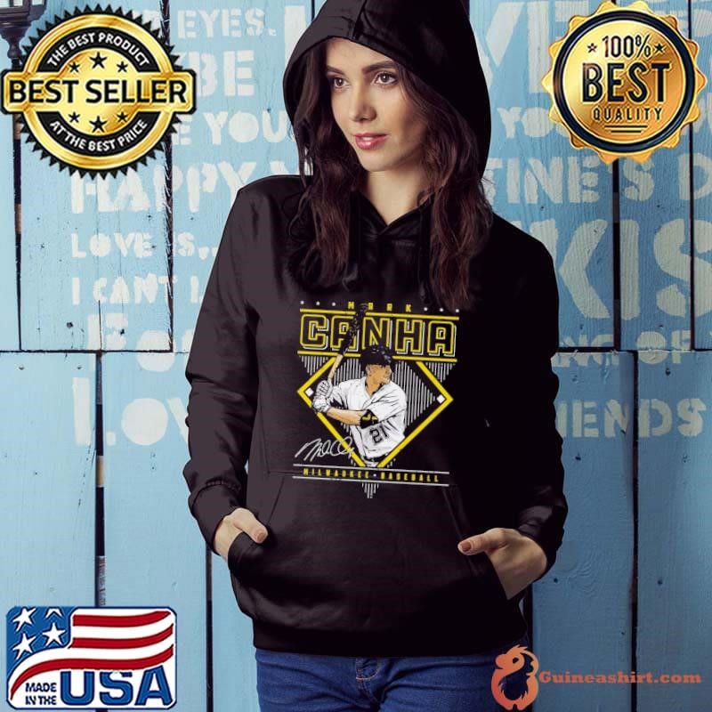 Mark Canha American professional baseball outfielder Milwaukee Diamond Name Hoodie