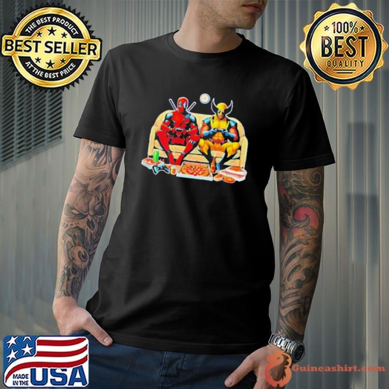 Marvel Deadpool Wolverine Disney Superhero shirt