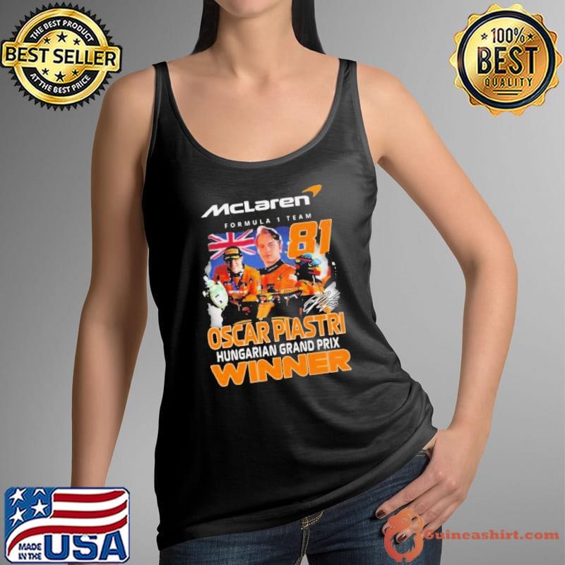 Mclaren Formula 1 Team Oscar Piastri Hungarian Grand Prix Winner Tank Top