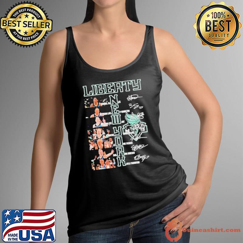 New York Liberty Team Players 2024 Signatures Shirt