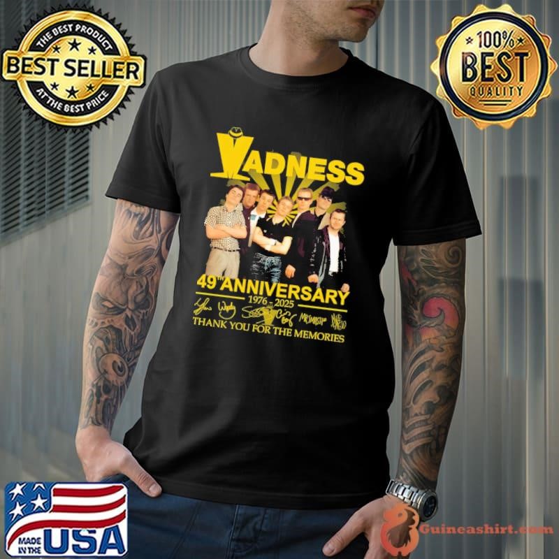 Official Madness 49th Anniversary 1976 2025 thank you signature for the memories T-Shirt