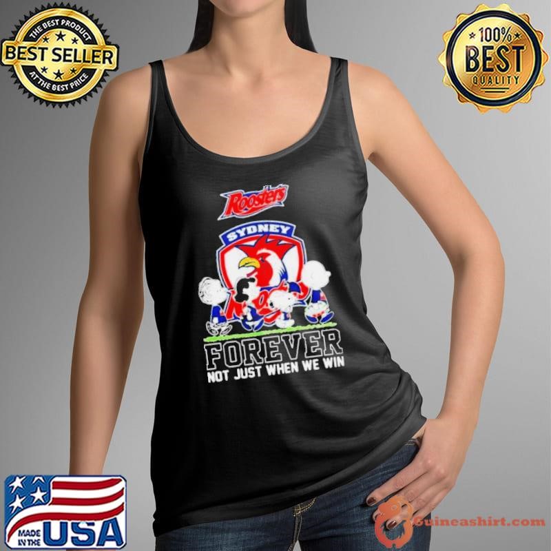 Peanuts Characters Walking Sydney Roosters Forever Not Just When We Win Shirt