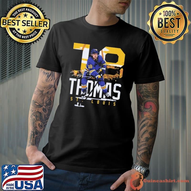 Robert Thomas Canadian professional ice hockey centre and alternate captain St. Louis Landmark T-Shirt