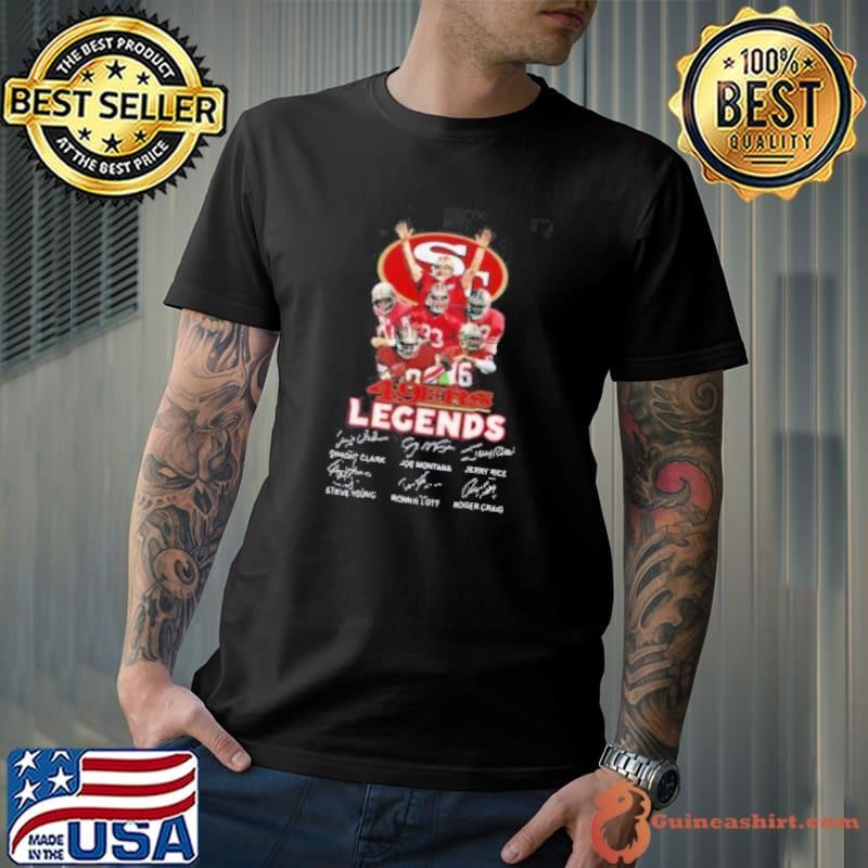 San Francisco 49ers Players Legends Signatures Shirt