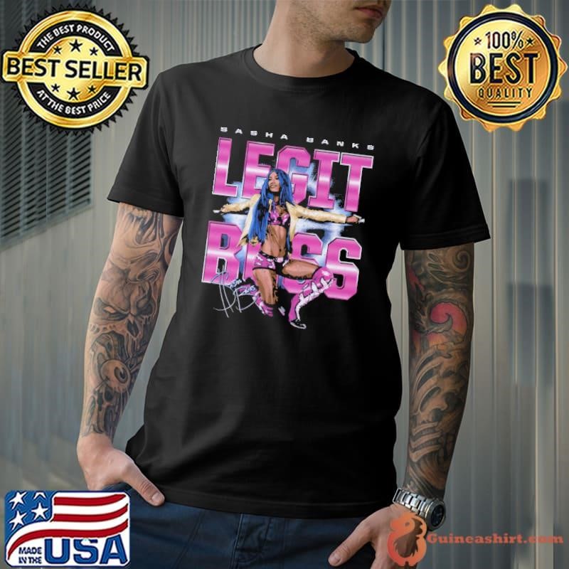 Sasha Banks Pose American professional wrestler and actress T-Shirt