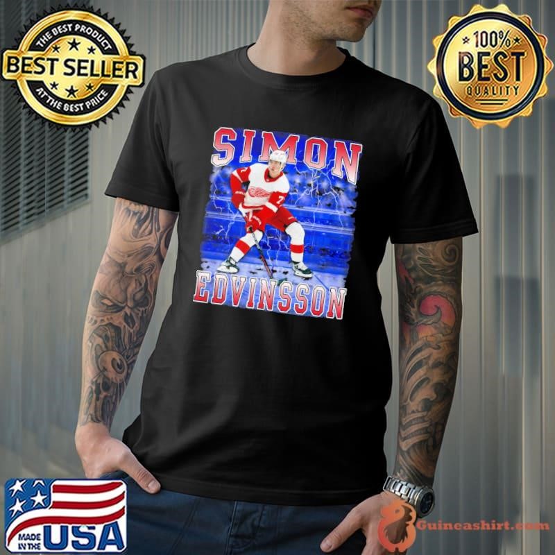 Simon Edvinsson American professional ice hockey right winger Detroit Red Wings T-Shirt
