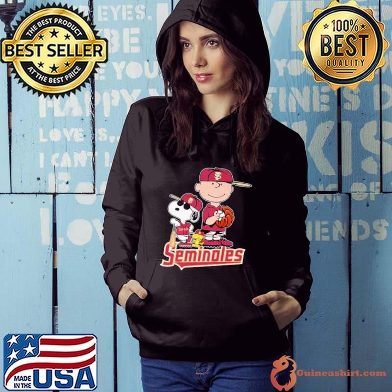 Snoopy And Charlie Brown Florida State Seminoles Baseball 2024 Hoodie
